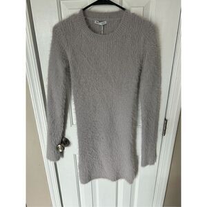Zara sweater dress fuzzy purple